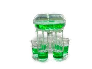 Bullmo Shot Dispenser mit 6 Schnapsgläser