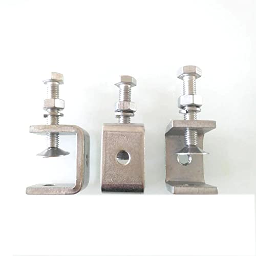 Kyien 4Pieces 304 Stainless Steel C-Clamp Heavy Duty C-Clamp Woodworking Welding Building Household Tiger Clamp G-Clamp thumb #4