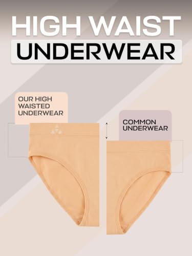 Image of Balanced Tech Moisture Wicking Underwear for Women, Seamless Workout Hipster Brief Bikini Panties