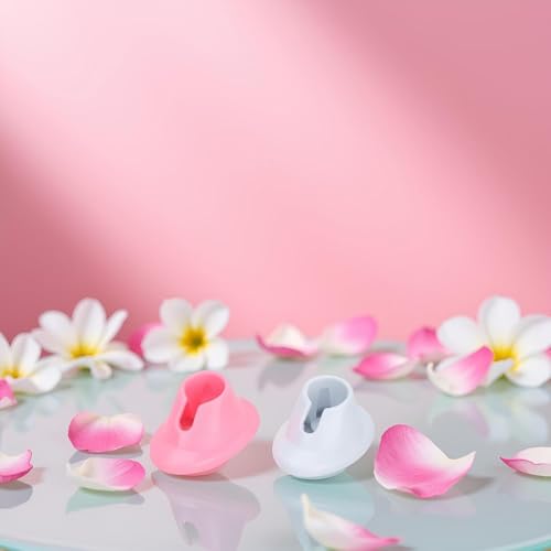 Soporte de Botellas de Esmalte de Uñas de Goma Suave Rosa y Blanco miniatura 4