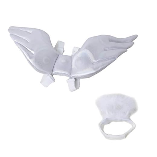 UNWSTYU - Accesorio para Disfraz de Perro con alas de ángel, acrílico, Large