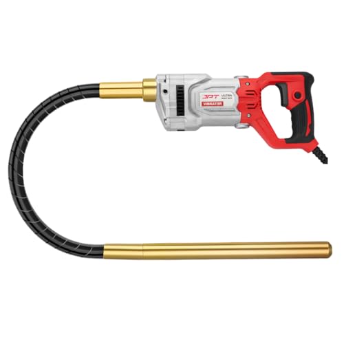 Image of JPT Ultra Heavy Duty 1500W Concrete Vibrator Machine | 4200 RPM High Speed | Copper Motor | 35MM Needle for RCC Slab & Column | 3Mtr Needle Included