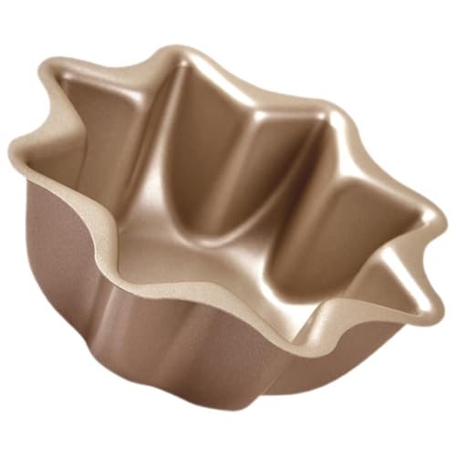 NUOBESTY Molde para Tartaletas de Huevo Octogonal de Acero al Carbono 1 Pieza Molde Antiadherente para Muffins y Pudines Utensilio Práctico para Repostería y Horno Doméstico