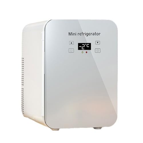 HHCTEBEC Mini Refrigerador PortáTil De 15 L/12 Latas para Dormitorio, Enfriador Y Calentador, Mini Refrigerador con 12 V DC Y 220 V AC para Coche, Oficina, Escritorio Y Dormitorio,15L