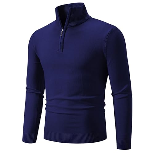 Muscularfit Button Up Sweater Polo Men Slim Fit Long Sleeve Quarter Zip Up Pullover Lightweight Knitted Sweaters Fall Outfits