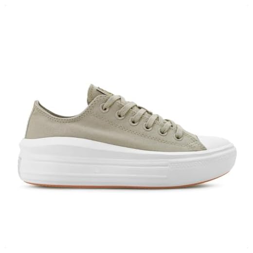 Tênis Converse Chuck Taylor All Star Move Ox Authentic Glam - Bege/Ouro Claro