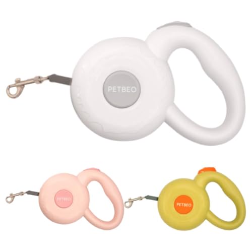 re ens リード ドーナツ自動リード 伸縮リード 巻き取り式 自動巻き 反射光 犬 猫 小型犬 中型犬 子犬 長さ調整 PETBEO ペットベオ makuake 5秒ハーネス 韓国 簡単 おしゃれ かわいい ドーナツ自動リード(ホワイト)
