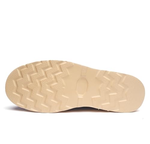 Specell Handcrafted Vintage High-Top Men's Work Boots - Retro Style & Timeless Durability, Soft Toe, Waterproof Casual Leather, Brown, Lace-Up Comfortable Moccasin Toe4