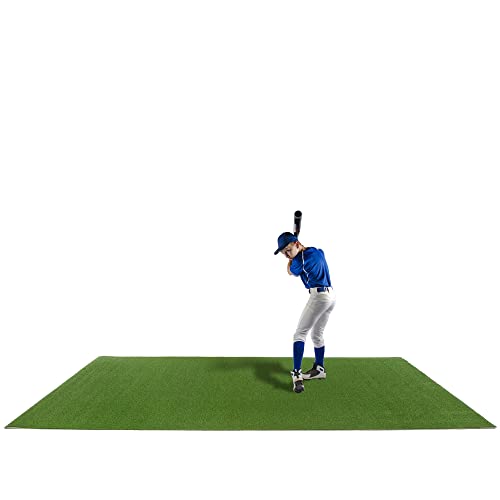 Pro-Ball Synthetic Turf Baseball/Softball Hitting Mat - Elevate Your Training with a Professional-Quality 6 feet x 12 feet Mat for Optimal Performance