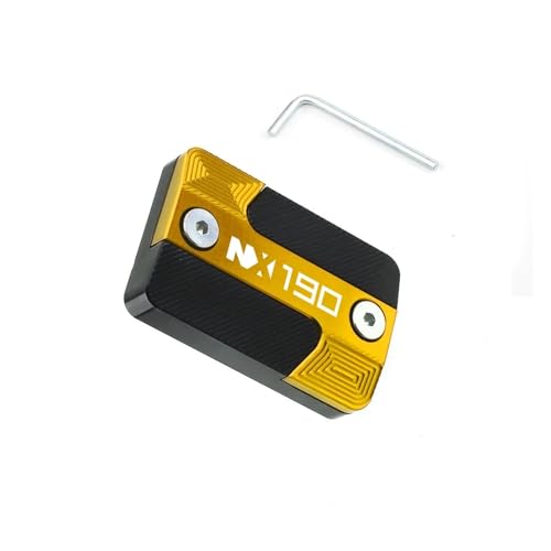 Couvercle réservoir liquide frein moto NX190 en jaune