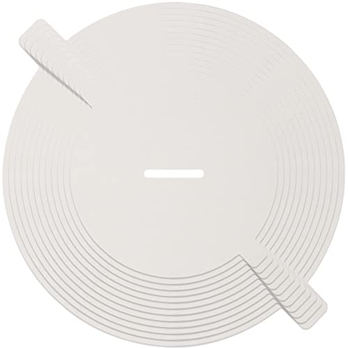 CandMak Candle Dust Covers, 48pcs Blank White Matte Candle Dust