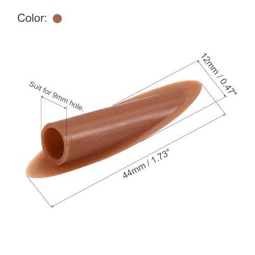 Image of MECCANIXITY 9mm Plastic Pocket Hole Plugs,Wood Plugs for Pocket Hole Jig Working Tool Accessories,Brown Pack of 50