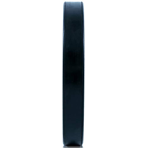 Image of ProsourceFit Solid Rubber Bumper Plates (Sold Individually) with Steel Insert, for Strength Training and Cross Conditioning, Power Lifting
