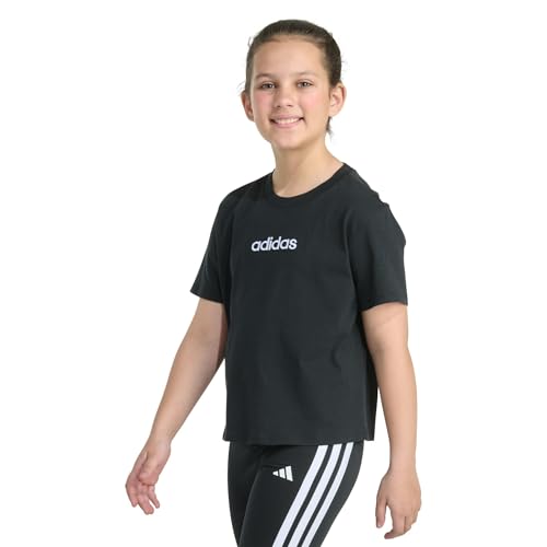 adidas Girls' Short Sleeve Embroidered Tee3