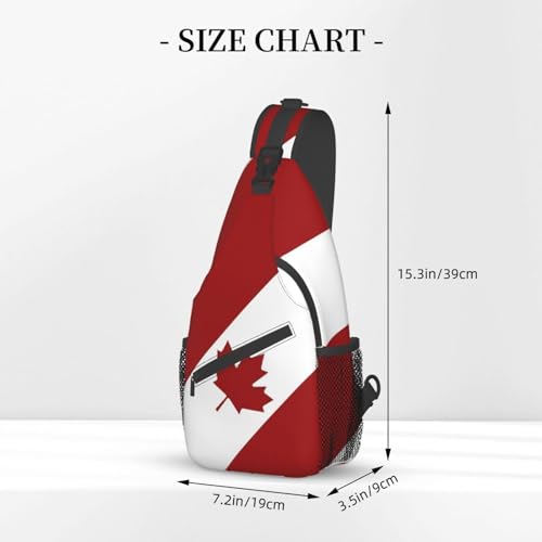 ASYG Cute Canada Flag Sling Bag Crossbody Sling Backpack Canadian Chest Shoulder Backpack Men Women Hiking Outdoor3