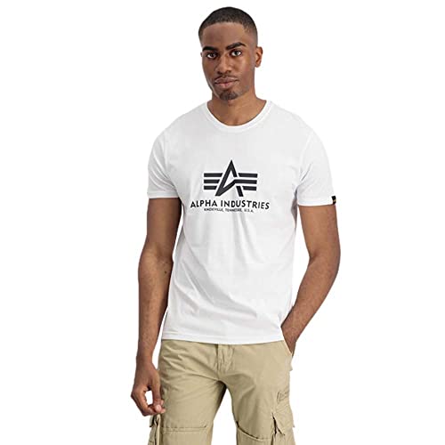 Alpha Industries Herren Basic T 2 Pack T-Shirt, Black/White, XXL (2er Pack)