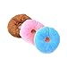 Jouet pour Animaux de Compagnie en Forme de Beignet Squeaky Squeaker Puppy Dog Pet Cat Kitten Sound Chews Toy Couleur aléatoire Robuste et Durable et Pratique