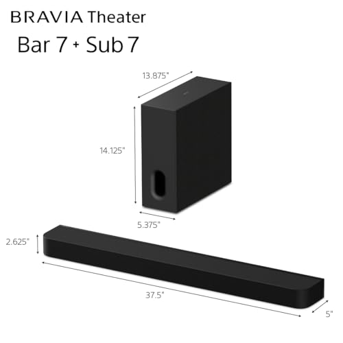Image of Sony BRAVIA 8 55-Inch 4K OLED Smart TV (K-55XR80) with BRAVIA Theater Bar 7 9-Speaker Soundbar and Included BRAVIA Theater Sub 7 Wireless Subwoofer (HT-AP710) Bundle