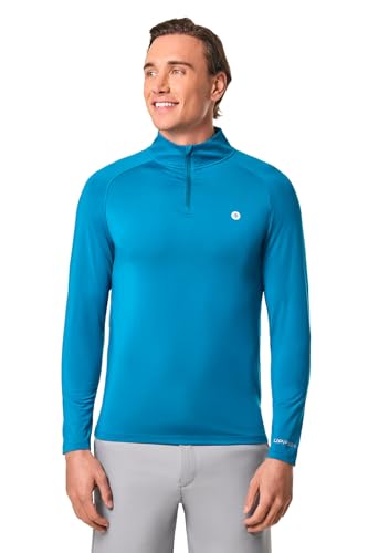 Coolibar UPF 50+ Men's Fairway Golf Pullover - Sun Protective