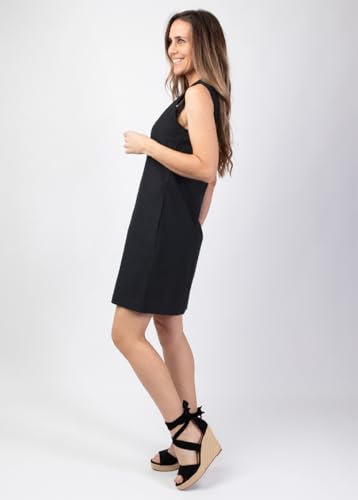 Robe courte col tailleur noire Celine anti-froissement chic