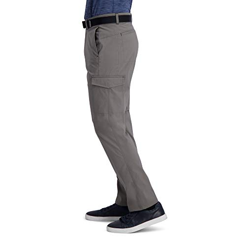 Haggar Men's The Active Series Slim/Straight Fit Flat Front Pant2