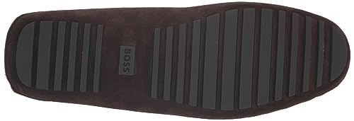 Image of BOSS Women's Suede Slip-on Moccasins with Top Bow Detail