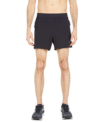Short Brooks Sherpa 5" 2-in-1 noir en taille 2XL pour le running performant
