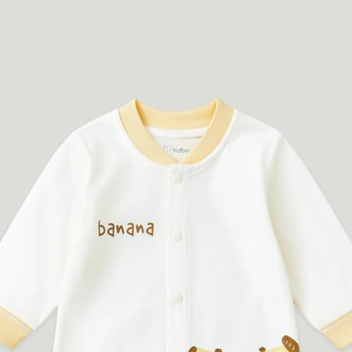 Image of Kidbea Soft Cotton Unisex Baby Onesie Romper | Cute & Multiple Prints Full Sleeve Sleepsuit for Infant | Comfortable Trendy Bodysuit