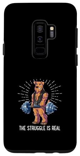 Galaxy S9+ Struggle Is Real Airedale terrier Deadlift Case
