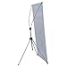 T-SIGN Reinforced Block Adjustable Tripod X Banner Stand, 23 x 63 to 32 x 78 Inch, Portable Travel Bag, Bigger, More Adaptable, Trade Show Exhibition