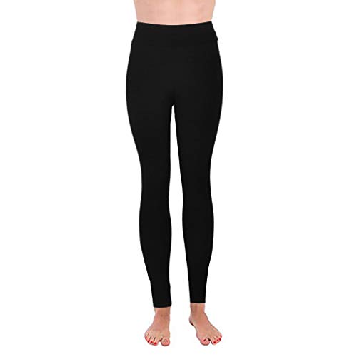 MRULIC Yoga Pants Women's Running Capris Autumn and Winter Casual Sports Trousers Fashion Solid Color Slim Stretch Leggings Comfortable Nine-Point Yoga Trousers(Black,M)