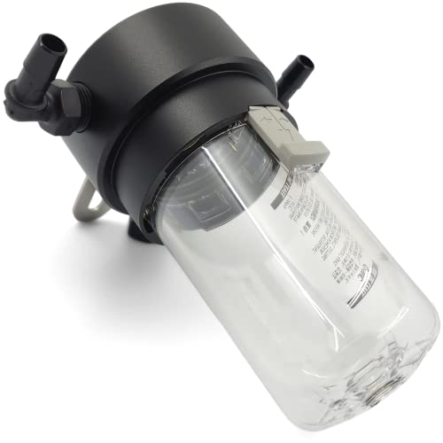 Tanque de captura de aceite con adaptadores de púas de 3/8 y 1/2 | K-MOTOR