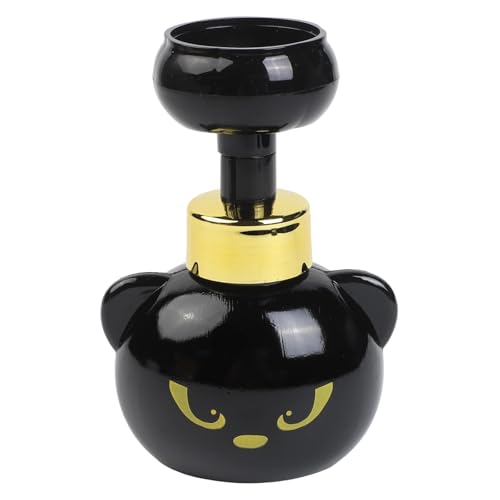 Homeponnew Dispenser di sapone in schiuma a forma di zampa di gatto, per bagno e cucina, in plastica ABS, con design divertente, colore nero