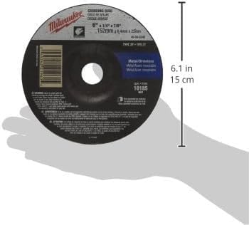 Miniatura 3 de MILWAUKEE HERRAMIENTA ELÉCTRICA 49-94-6340 Tipo 27 Muela abrasiva 6" x 14" x 78"