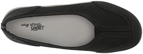 Easy Street Sport Women's Stern Sporty Ballet Flat Sneaker, Black, 11 | Image 4