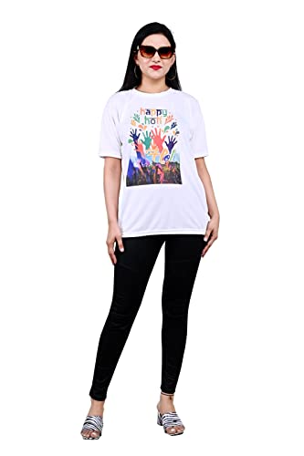 Image of PARTISH Holi Tshirt for Girls l Boys l Men and Women l Happy Holi Tshirt