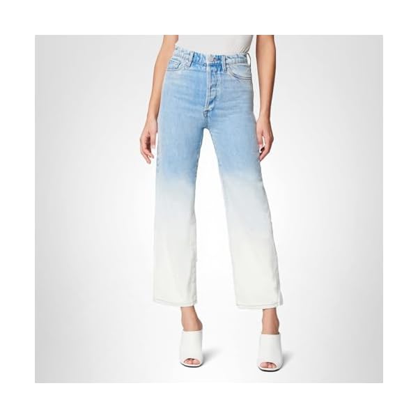 [BLANKNYC] Womens Bleached Leg Five Pocket Straight Leg Jeans, Stylish Pants & Designer Clothing