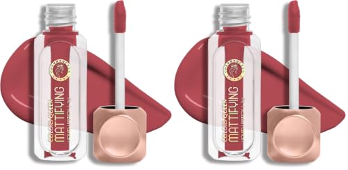 Image of Colors Queen Mattifying Non Transfer Liquid Lipstick - 09 Maple - 3g | Long Lasting Liquid Matte Lipstick | Transfer Proof & Waterproof Lipstick Enriched with Vitamin E & Almond Oil, Lasts up-to 18 Hours