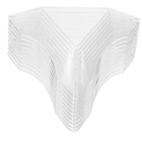 Garneck 20pcs Cube Base Cube Tripod Cube Stand Puzzle Cube Bases for Desktop Cubes Base Triangle Cubes Holder Triangle Cubes Base Puzzle Cube Holder Transparent Plastic