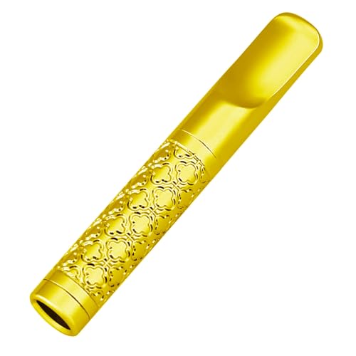 Cigarette filters lucky grass gold cigarette holder reusable clean tar tobacco filter with multi-filtering for standard size cigarettes ø8mm