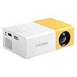 ☚【Ahorro de espacio del tamaño de la palma de la mano】 El mini proyector de video es pequeño y portátil, y el mini proyector portátil se puede llevar en un bolsillo o bolso. Incluso los niños pueden sostener un proyector pico fácilmente.