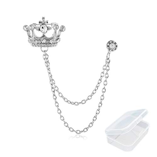 PPX Broche Hombre Traje Estilo Británico Pin Cadena