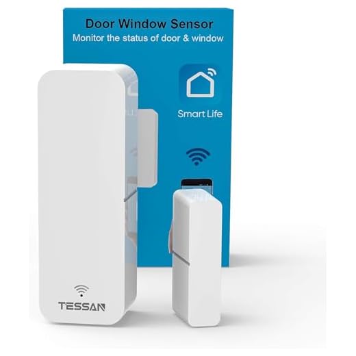 Smart Door Sensor 2 Pack, TESSAN WiFi Window Contact Sensor Work with Amazon Alexa, Google Assistant, No Hub Required, Trigger Phone Notification, Phone Alarm, Programmable with Smart Life Devices
