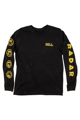 Radar Happy Swerving Long Sleeve Tee - Black - 2XL