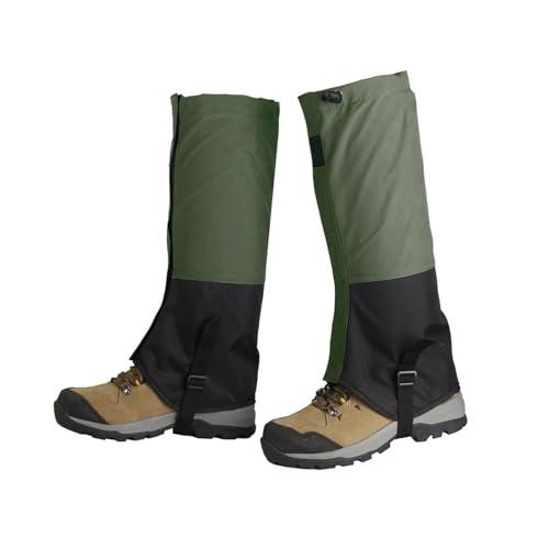 LEIDYINN 1 Pair Lightweight Leg Gaiters,44cm Long Snow Gaiters Windproof,with Top Adjustable Drawstring,for Mountain Walking Climbing Hunting(Color7)