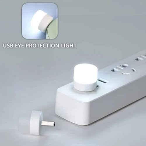 Image of Mini USB Led Light | Plug in Night Light Bulb | USB Light for Laptop | Portable USB Led Lamp | Portable Lights for Powerbank,Reading,Emergency Use (4 Pcs)