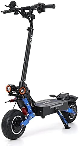 LAOTIE ES19 Electric Scooter Adults with Steering Damper, 6000W Dual Motors (Total), Up to 62 mph & 84 Miles Range, Foldable E-Scooter with Oil Brake and Electric Brake, Dual Suspension, 10'' Tires