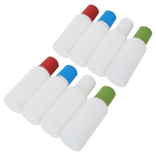 SOIMISS 8 Piezas Botellas Plásticas para Rellenar de 100ml con Aplicador de Esponja para Aplicación Precisa de Líquidos Externos y Tintes Cabello en Viajes