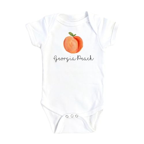 Peach Georgia - Baby Boy Girl Clothes Infant Bodysuit Funny Cute Newborn