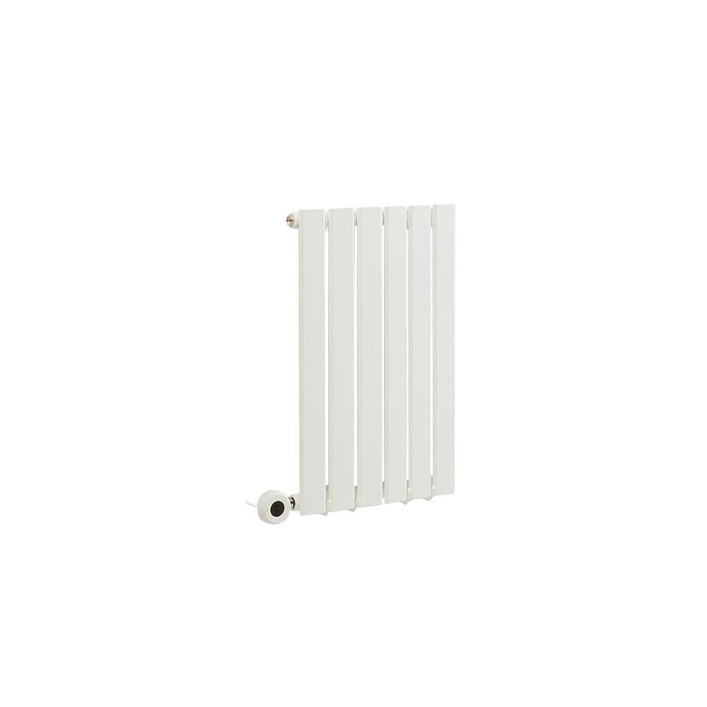 Milano Alpha 400W White Horizontal Single Flat Panel WiFi Electric Radiator - 635mm x 420mm